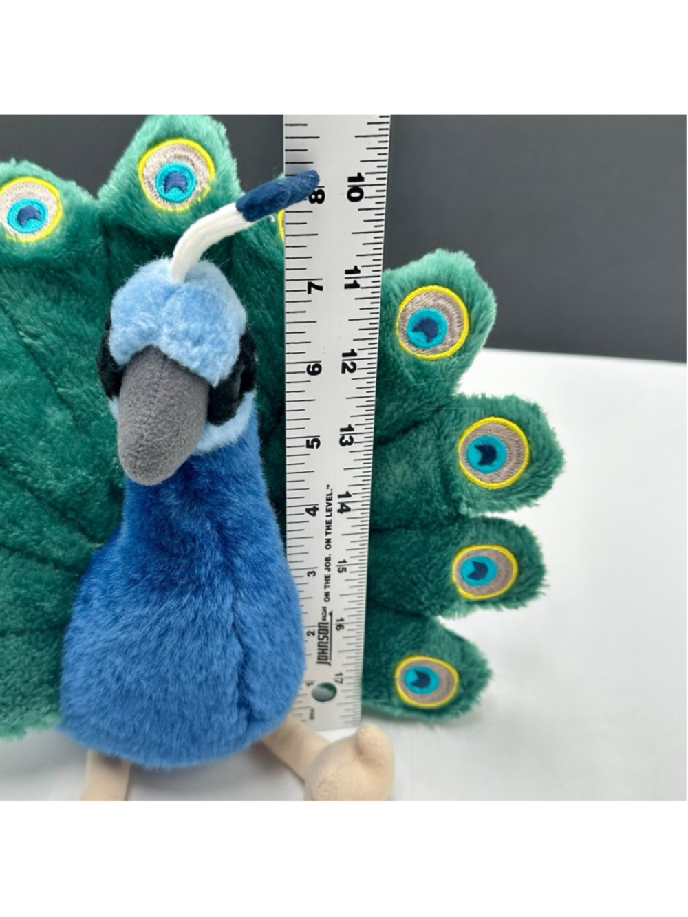 Pakhi The Peacock Stuffed Animal Plush TigerHart Toys 10” Bird Storybook Toy - Picture 9 of 9